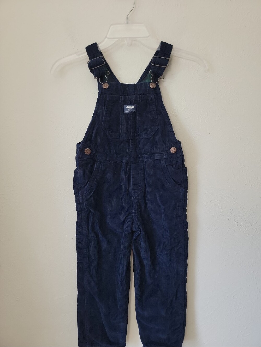 OshKosh B'gosh Dark Blue Corduroy Overalls 5T
